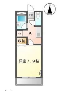 ウエストリバー【203号室】の間取り