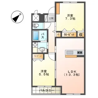 しろくま【3階】の間取り