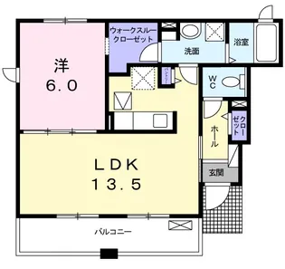 ルーチェ・S 吉山 B【1階】の間取り