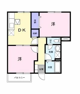 サンパレス薬師【103号室】の間取り