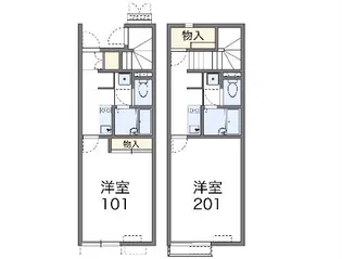 レオネクストひだまり【103号室】の間取り