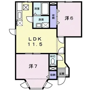 ヴィラパルテール【1階】の間取り