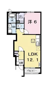 サンフローレンス【1階】の間取り