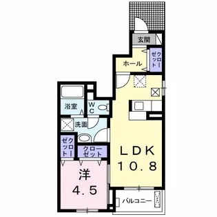 ビオーラ ミユキ B【1階】の間取り