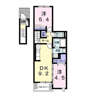 パークサイド トリイ Ⅰ【2階】の間取り