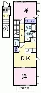 フィールドハウスⅡ【2階】の間取り