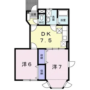 メゾン日進A【1階】の間取り