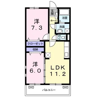 セレーノみのりC【3階】の間取り