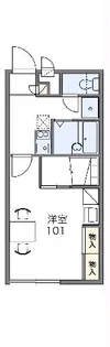 レオパレスルミエール【201号室】の間取り
