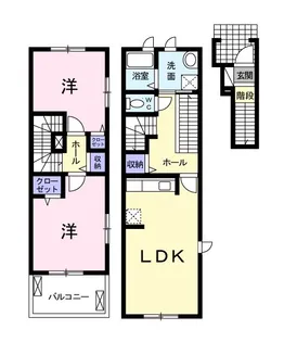 ベール ブリーズ【2階】の間取り
