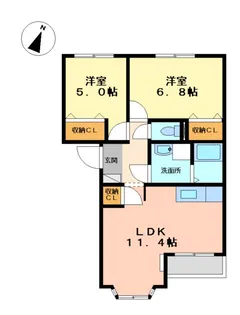 Green Court【2階】の間取り