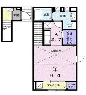 アグレアーブル アン【2階】の間取り