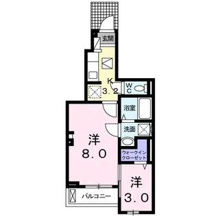ツリージェイKKR【1階】の間取り
