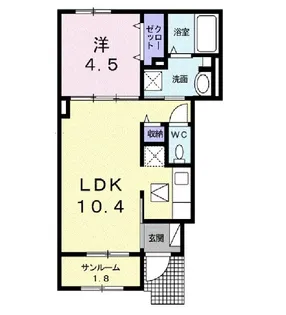 ベル・プロムナードⅤ【1階】の間取り