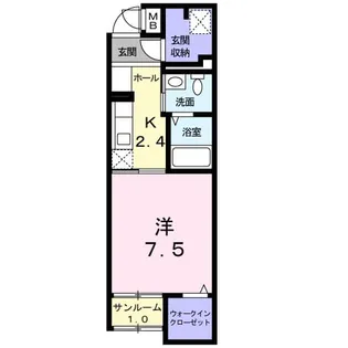 グレイス海浜【1階】の間取り