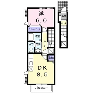 イースト コースト【2階】の間取り