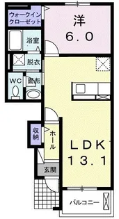 グラン メール【1階】の間取り