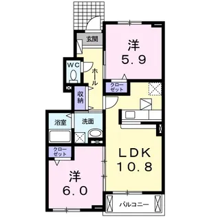 カサソレアーダ Ⅱ【1階】の間取り