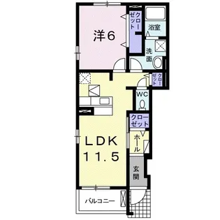 ルミエール【1階】の間取り