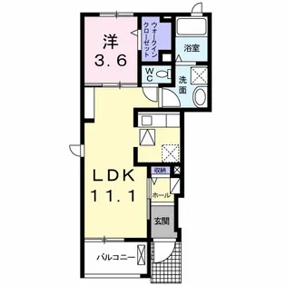 ハイツ のぞみ【1階】の間取り