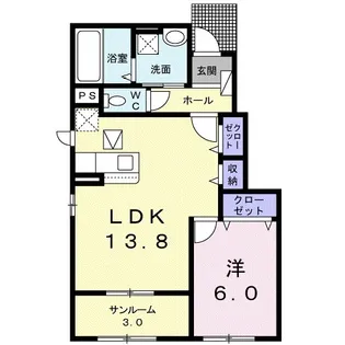 エストレーラ【1階】の間取り