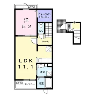 ヴィレ・ニ・カンパーニャⅡ【2階】の間取り