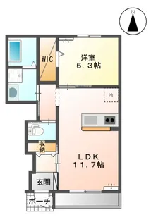 パルジェ【1階】の間取り