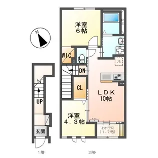 フローラ【2階】の間取り