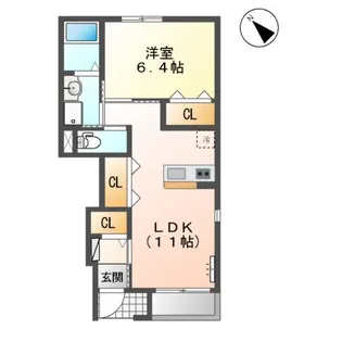 アヴァンス・アカツカ【1階】の間取り
