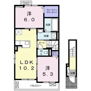 リバティドリーム イレブン【2階】の間取り