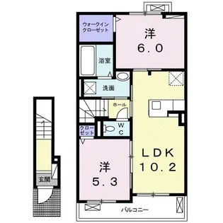 リバティドリーム イレブン【2階】の間取り