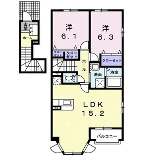 ケープ Ⅱ【2階】の間取り