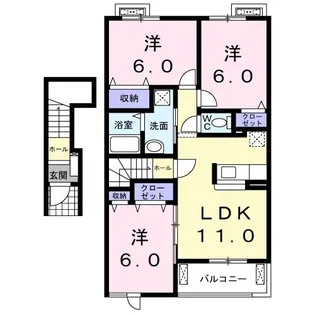 パークウエスト【2階】の間取り