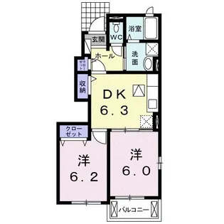 レグルス Ⅱ【101号室】の間取り