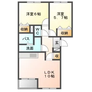 SEA BIRD【2階】の間取り