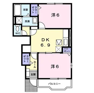 アウローラE【1階】の間取り