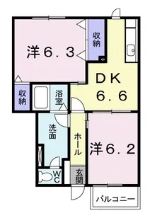 フォレスト Ⅰ【1階】の間取り