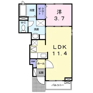 サンリット・M【1階】の間取り