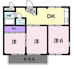 コーポみつわ台【1階】の間取り