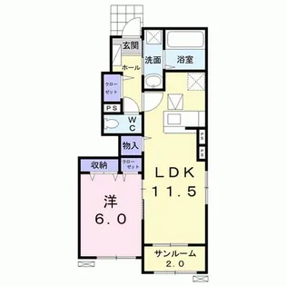 アウローラN【1階】の間取り