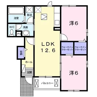 ラグーン Ⅱ【1階】の間取り