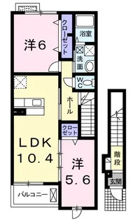 サングレイス Ⅱ【2階】の間取り