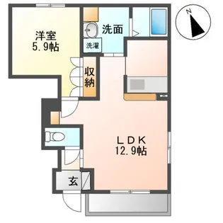 コテージ J&C【1階】の間取り