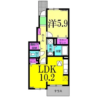 ソラーナ 東松戸【1階】の間取り
