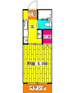 グランデュール本川越【2階】の間取り