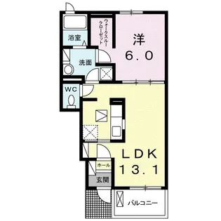 ケイアイランドA【1階】の間取り
