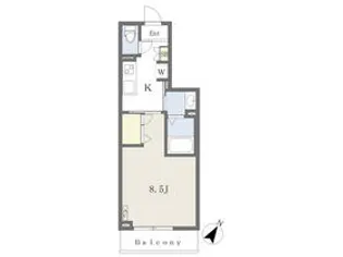 タイムフォースクエアA【303号室】の間取り