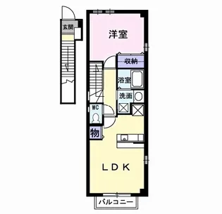 フリーデWAGO【2階】の間取り