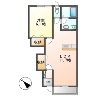 サンズコート【1階】の間取り