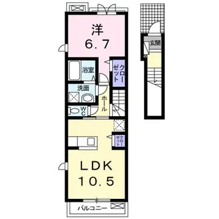 コージー レジデンス【2階】の間取り